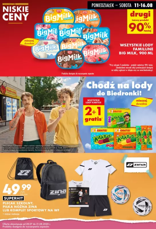 Biedronka - gazetka promocyjna Biedronkowe oszczędności od poniedziałku 11.08 do środy 13.08 - strona 7