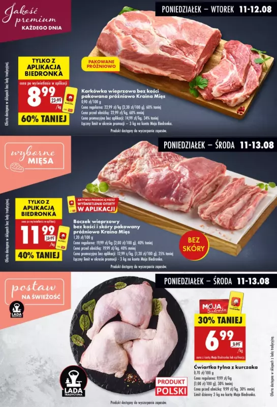 Biedronka - gazetka promocyjna Biedronkowe oszczędności od poniedziałku 11.08 do środy 13.08 - strona 4