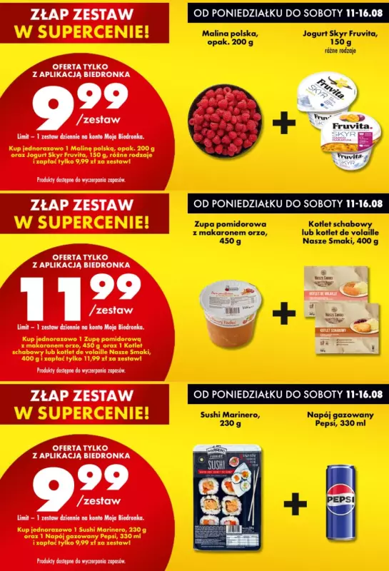 Biedronka - gazetka promocyjna Biedronkowe oszczędności od poniedziałku 11.08 do środy 13.08 - strona 9