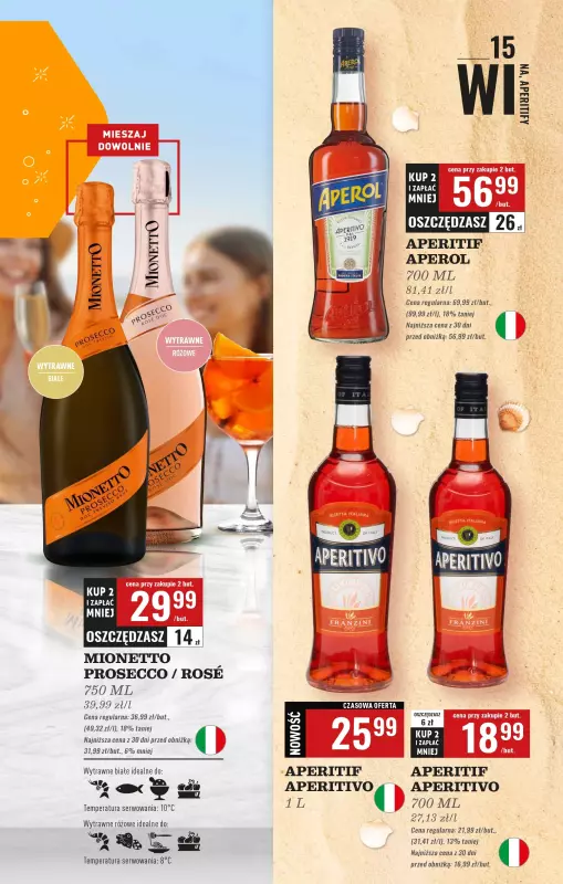 Biedronka - gazetka promocyjna Czas na Toast! od poniedziałku 11.08 do soboty 23.08 - strona 15