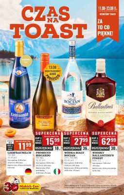 Biedronka - gazetka promocyjna Czas na Toast! od poniedziałku 11.08 do soboty 23.08