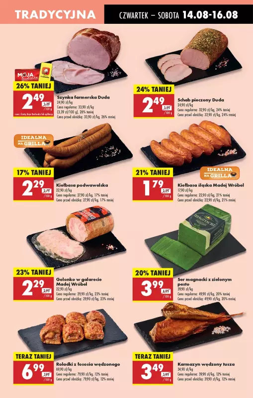 Biedronka - gazetka promocyjna Od czwartku, Z ladą tradycyjną od czwartku 14.08 do środy 20.08 - strona 39