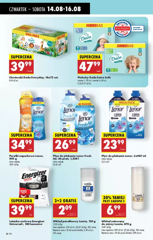 Biedronka - gazetka promocyjna Od czwartku, Z ladą tradycyjną od czwartku 14.08 do środy 20.08 - strona 62