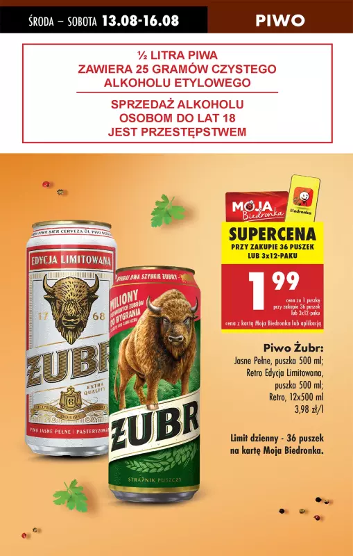 Biedronka - gazetka promocyjna Od czwartku, Z ladą tradycyjną od czwartku 14.08 do środy 20.08 - strona 13