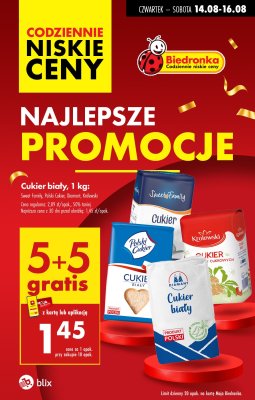 Biedronka - gazetka promocyjna Najlepsze promocje! od czwartku 14.08 do soboty 16.08