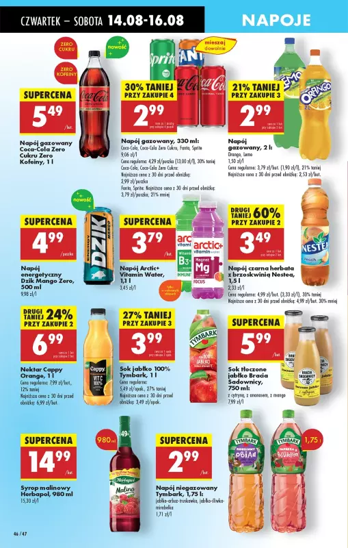 Biedronka - gazetka promocyjna Od czwartku, Z ladą tradycyjną od czwartku 14.08 do środy 20.08 - strona 60