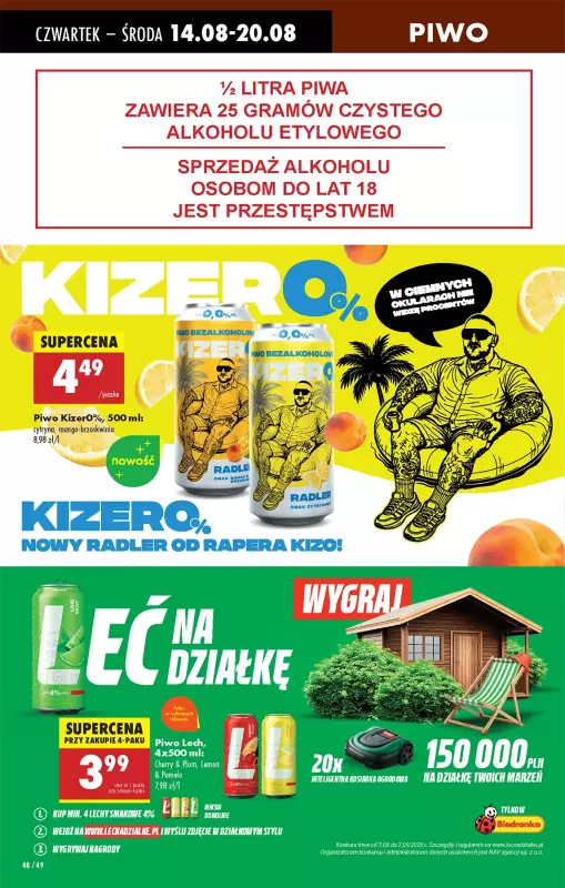Biedronka - gazetka promocyjna Od czwartku, Z ladą tradycyjną od czwartku 14.08 do środy 20.08 - strona 64