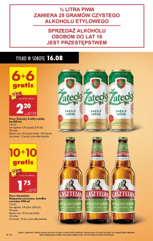 Biedronka - gazetka promocyjna Od czwartku od czwartku 14.08 do środy 20.08 - strona 18