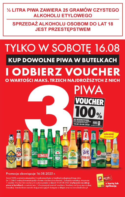 Biedronka - gazetka promocyjna Najtańsza sobota od soboty 16.08 do soboty 16.08 - strona 3