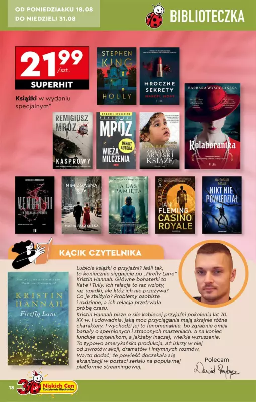 Biedronka - gazetka promocyjna Okazje tygodnia od 18.08 od poniedziałku 18.08 do środy 03.09 - strona 18
