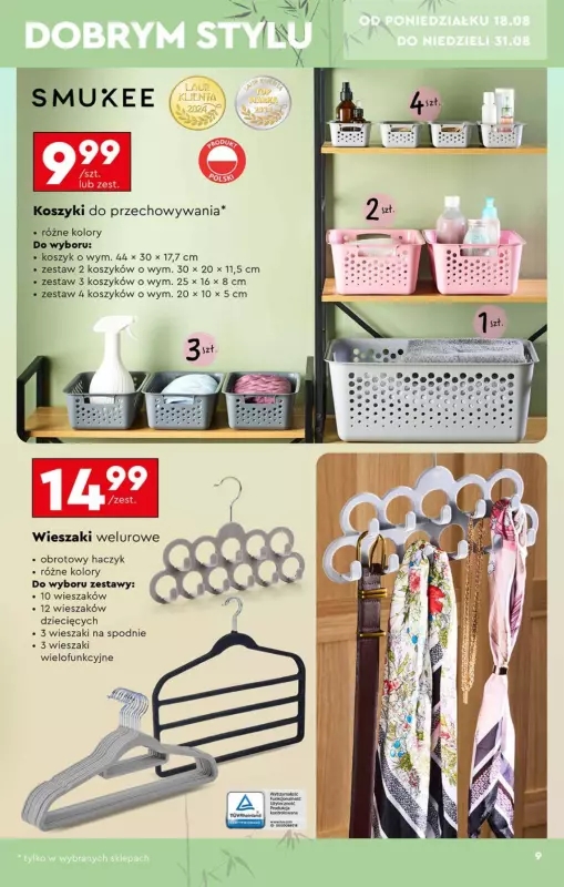 Biedronka - gazetka promocyjna Okazje tygodnia od 18.08 od poniedziałku 18.08 do środy 03.09 - strona 9