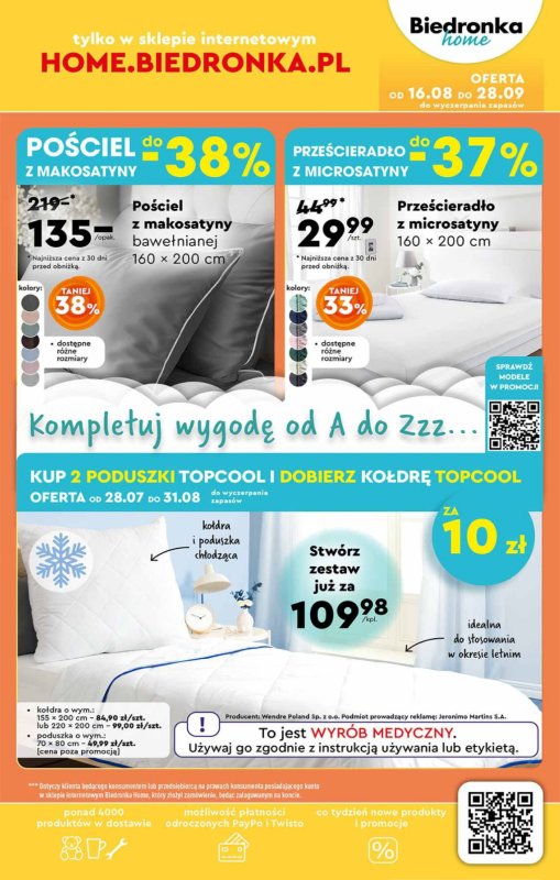 Biedronka - gazetka promocyjna Okazje tygodnia od 18.08 od poniedziałku 18.08 do środy 03.09 - strona 43