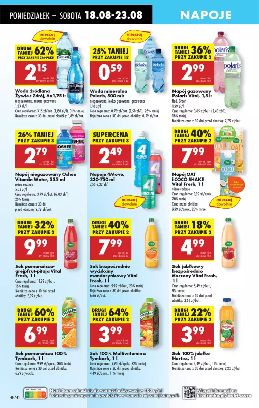 Biedronka - gazetka promocyjna Od poniedziałku od poniedziałku 18.08 do niedzieli 24.08 - strona 48