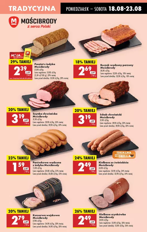Biedronka - gazetka promocyjna Od poniedziałku, Z ladą tradycyjną od poniedziałku 18.08 do niedzieli 24.08 - strona 23