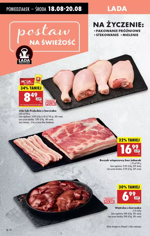 Biedronka - gazetka promocyjna Od poniedziałku, Z ladą tradycyjną od poniedziałku 18.08 do niedzieli 24.08 - strona 22
