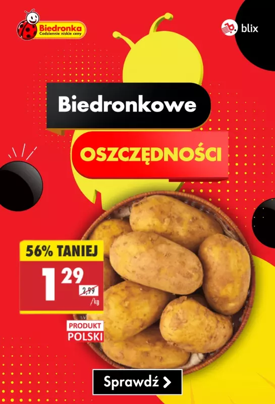 Biedronka - gazetka promocyjna Biedronkowe oszczędności od poniedziałku 18.08 do środy 20.08