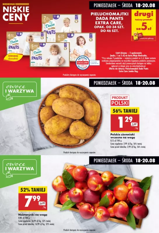 Biedronka - gazetka promocyjna Biedronkowe oszczędności od poniedziałku 18.08 do środy 20.08 - strona 2