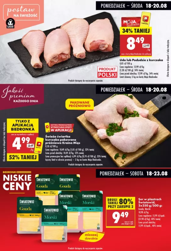 Biedronka - gazetka promocyjna Biedronkowe oszczędności od poniedziałku 18.08 do środy 20.08 - strona 3