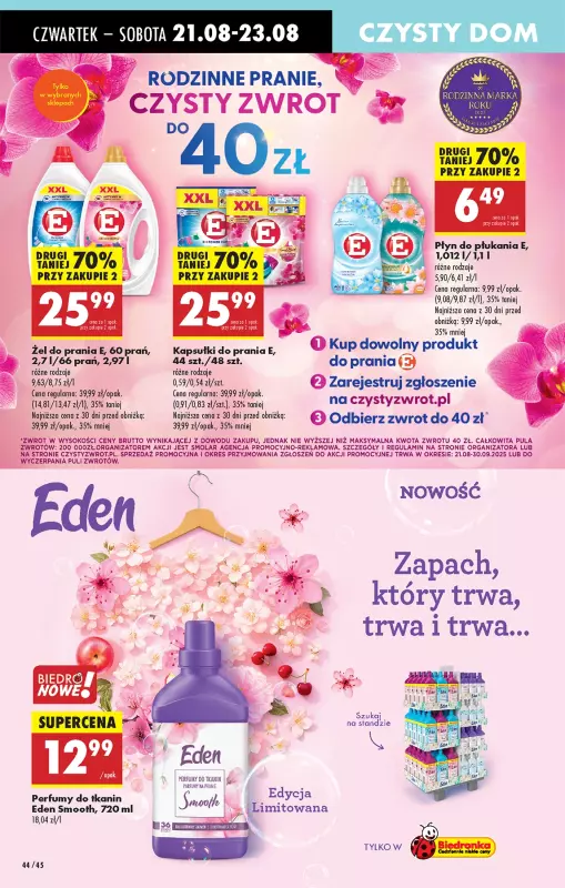 Biedronka - gazetka promocyjna Od czwartku, Z ladą tradycyjną od czwartku 21.08 do środy 27.08 - strona 54