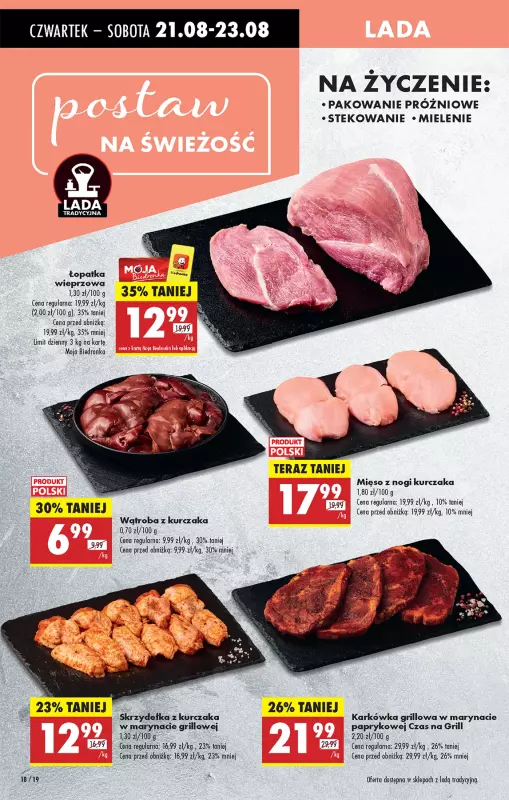 Biedronka - gazetka promocyjna Od czwartku, Z ladą tradycyjną od czwartku 21.08 do środy 27.08 - strona 22