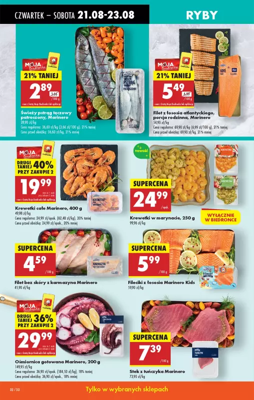 Biedronka - gazetka promocyjna Od czwartku od czwartku 21.08 do środy 27.08 - strona 36
