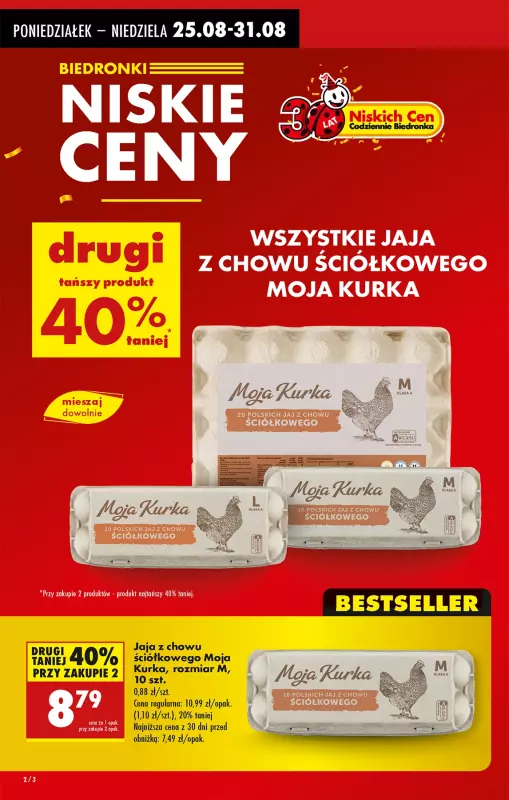 Biedronka - gazetka promocyjna Od poniedziałku od poniedziałku 25.08 do niedzieli 31.08 - strona 2