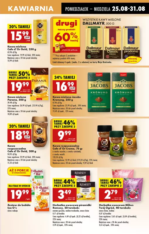 Biedronka - gazetka promocyjna Od poniedziałku od poniedziałku 25.08 do niedzieli 31.08 - strona 63