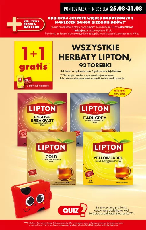 Biedronka - gazetka promocyjna Od poniedziałku, Z ladą tradycyjną od poniedziałku 25.08 do niedzieli 31.08 - strona 39