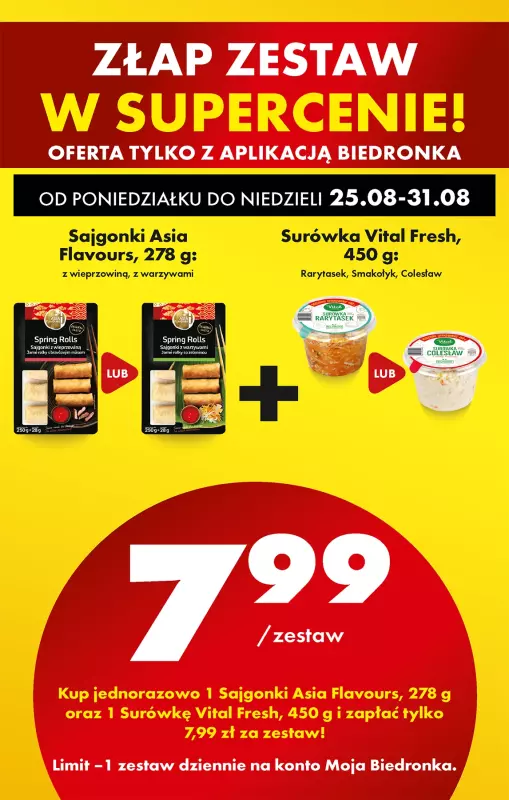 Biedronka - gazetka promocyjna Od poniedziałku, Z ladą tradycyjną od poniedziałku 25.08 do niedzieli 31.08 - strona 83
