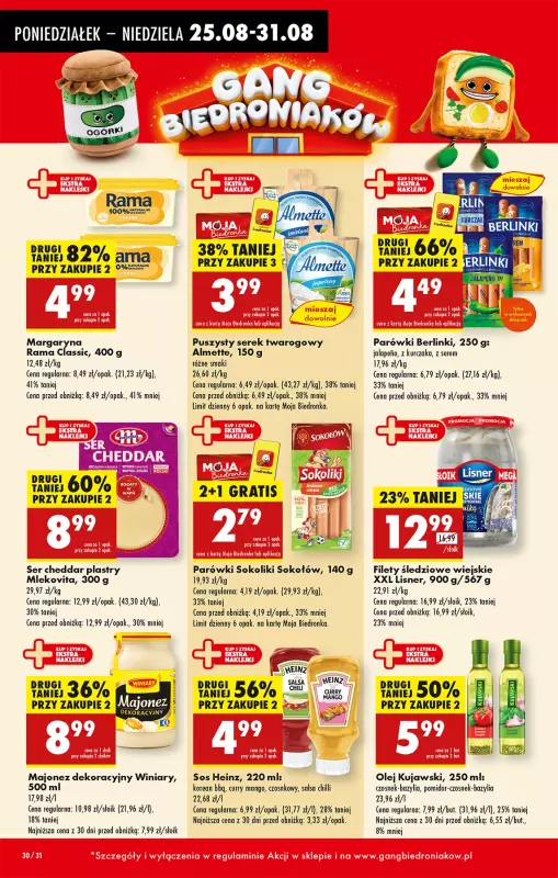 Biedronka - gazetka promocyjna Od poniedziałku, Z ladą tradycyjną od poniedziałku 25.08 do niedzieli 31.08 - strona 36