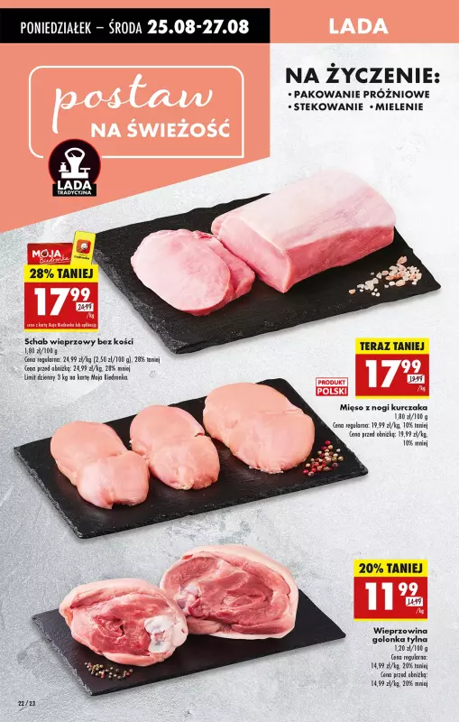 Biedronka - gazetka promocyjna Od poniedziałku, Z ladą tradycyjną od poniedziałku 25.08 do niedzieli 31.08 - strona 28