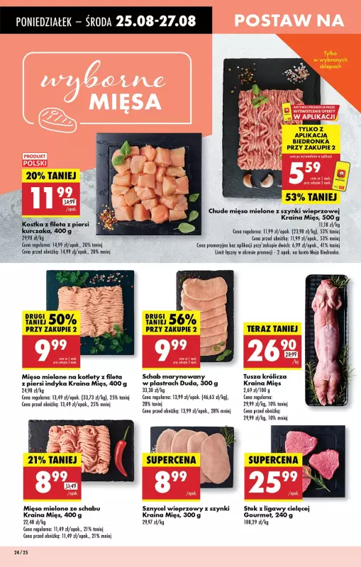 Biedronka - gazetka promocyjna Od poniedziałku, Z ladą tradycyjną od poniedziałku 25.08 do niedzieli 31.08 - strona 30