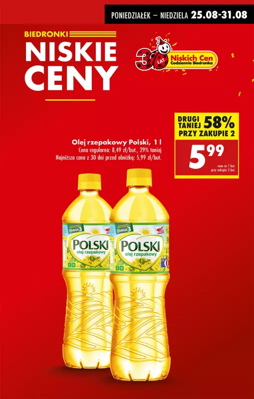 Biedronka - gazetka promocyjna Od poniedziałku, Z ladą tradycyjną od poniedziałku 25.08 do niedzieli 31.08 - strona 7
