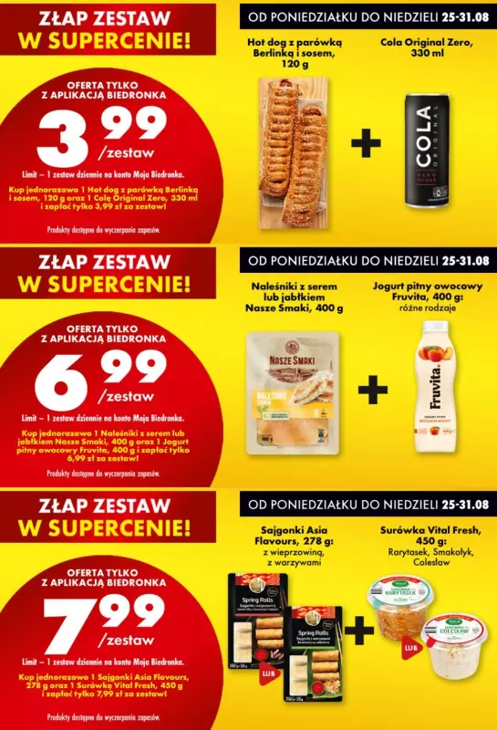 Biedronka - gazetka promocyjna Biedronkowe oszczędności od poniedziałku 25.08 do środy 27.08 - strona 7