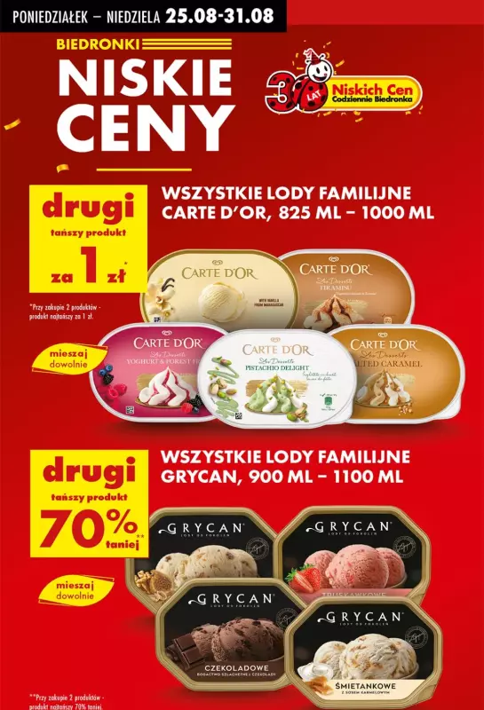 Biedronka - gazetka promocyjna Biedronkowe oszczędności od poniedziałku 25.08 do środy 27.08 - strona 6