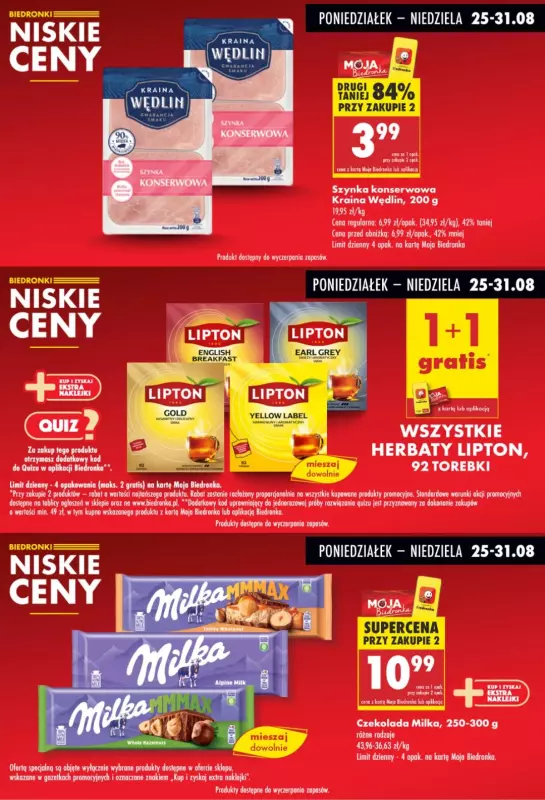 Biedronka - gazetka promocyjna Biedronkowe oszczędności od poniedziałku 25.08 do środy 27.08 - strona 5