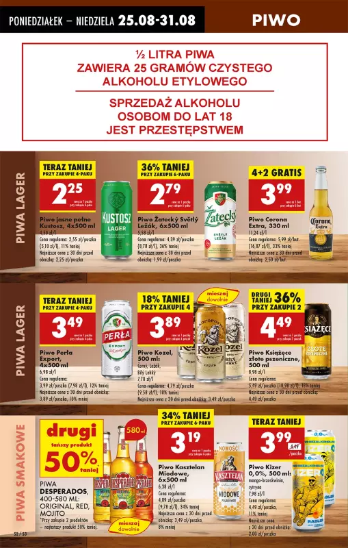 Biedronka - gazetka promocyjna Od poniedziałku od poniedziałku 25.08 do niedzieli 31.08 - strona 70