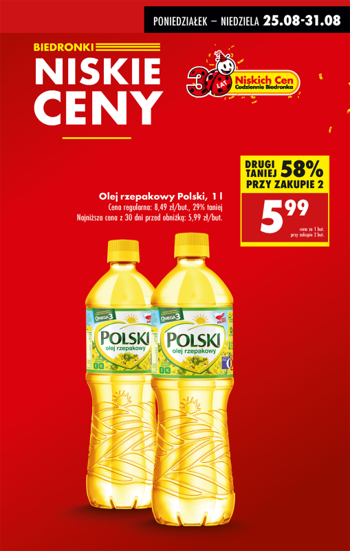 Biedronka - gazetka promocyjna Od poniedziałku od poniedziałku 25.08 do niedzieli 31.08 - strona 7