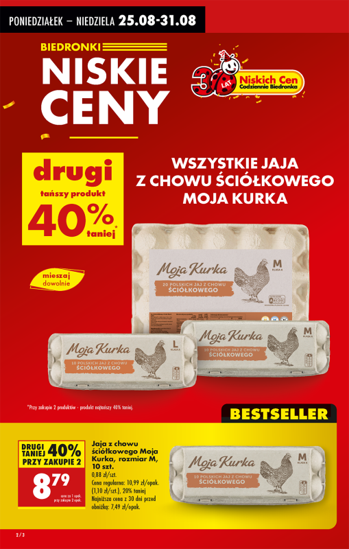 Biedronka - gazetka promocyjna Od poniedziałku, Z ladą tradycyjną od poniedziałku 25.08 do niedzieli 31.08 - strona 2