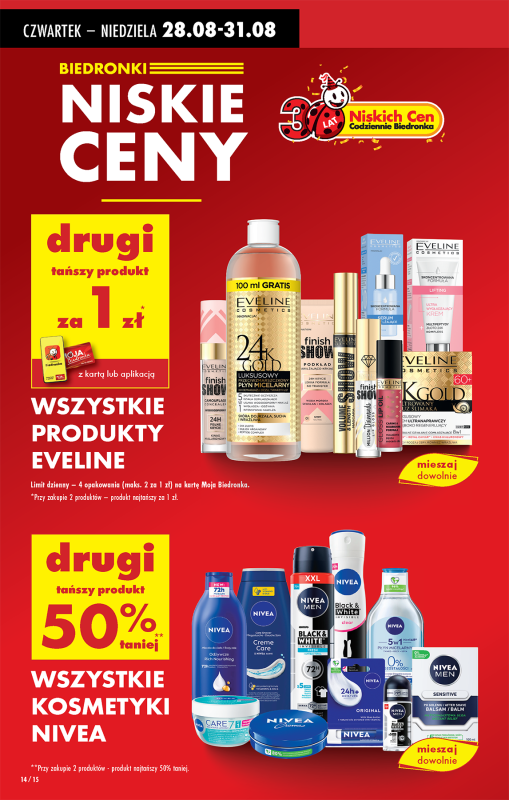 Biedronka - gazetka promocyjna Od czwartku od czwartku 28.08 do środy 03.09 - strona 14