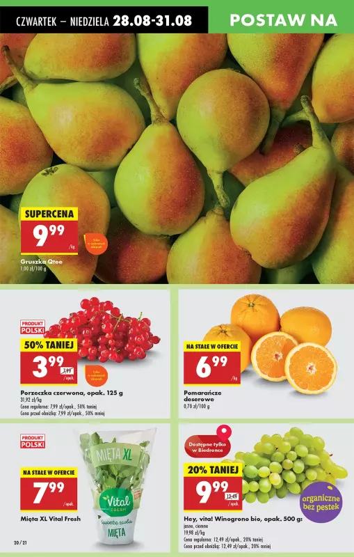 Biedronka - gazetka promocyjna Od czwartku od czwartku 28.08 do środy 03.09 - strona 20