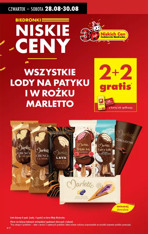 Biedronka - gazetka promocyjna Od czwartku, Z ladą tradycyjną od czwartku 28.08 do środy 03.09 - strona 8