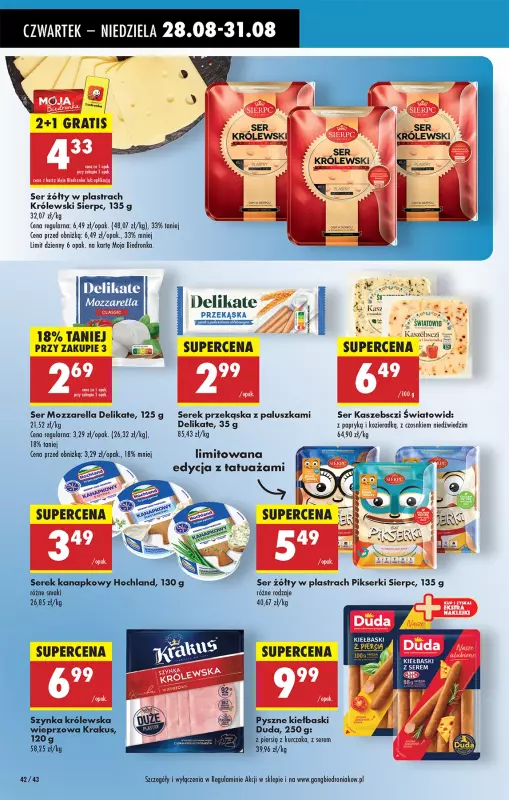 Biedronka - gazetka promocyjna Od czwartku, Z ladą tradycyjną od czwartku 28.08 do środy 03.09 - strona 46