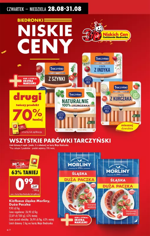 Biedronka - gazetka promocyjna Od czwartku, Z ladą tradycyjną od czwartku 28.08 do środy 03.09 - strona 6