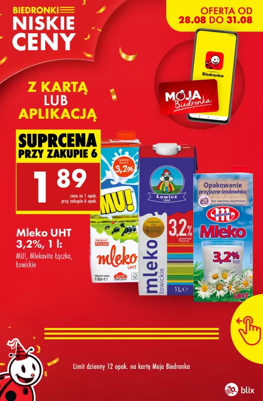 Biedronka - gazetka promocyjna Promocje z kartą Moja Biedronka! od czwartku 28.08 do niedzieli 31.08 - strona 7