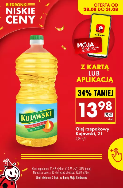 Biedronka - gazetka promocyjna Promocje z kartą Moja Biedronka! od czwartku 28.08 do niedzieli 31.08 - strona 4