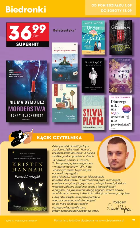 Biedronka - gazetka promocyjna Okazje tygodnia od 1.09 od poniedziałku 01.09 do środy 17.09 - strona 23