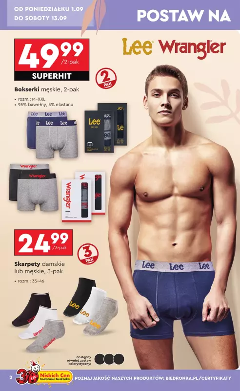Biedronka - gazetka promocyjna Okazje tygodnia od 1.09 od poniedziałku 01.09 do środy 17.09 - strona 4