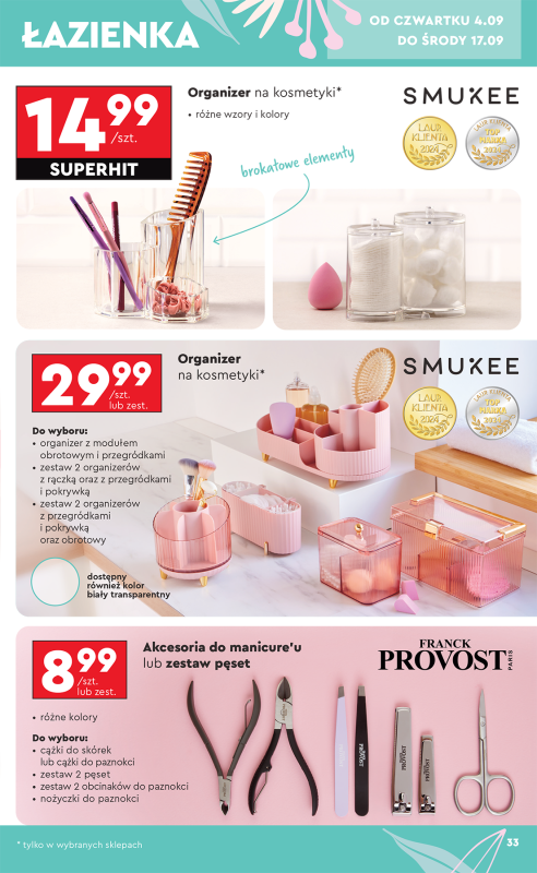 Biedronka - gazetka promocyjna Okazje tygodnia od 1.09 od poniedziałku 01.09 do środy 17.09 - strona 35