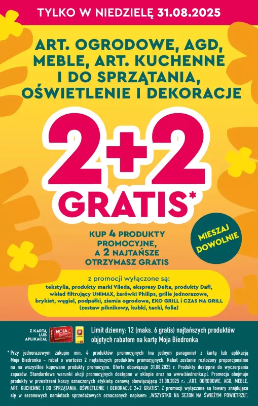 Biedronka - gazetka promocyjna Najtańsza niedziela od niedzieli 31.08 do niedzieli 31.08 - strona 4